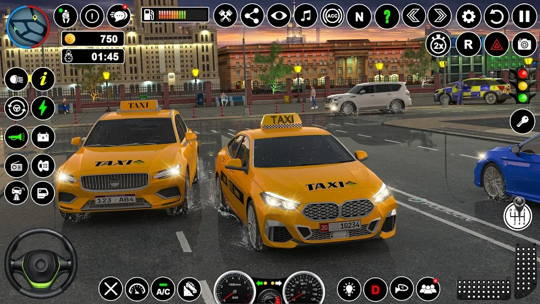 Russian Taxi Driving Simulator  [МОД Все открыто] Screenshot 5