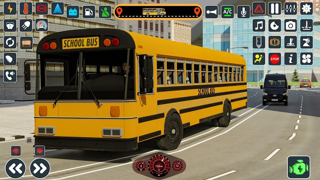 School Bus 3d : City Bus Games (Школьный автобус симулятор игры на автобусе)  [МОД Бесконечные деньги] Screenshot 5