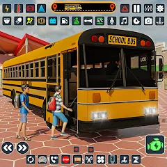 Скачать взломанную School Bus 3d : City Bus Games (Школьный автобус симулятор игры на автобусе)  [МОД Бесконечные деньги] - стабильная версия apk на Андроид