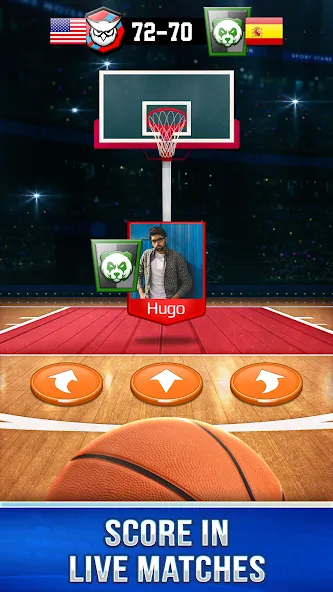 Basketball Rivals: Sports Game (Баскетбол Ривалс)  [МОД Unlimited Money] Screenshot 1