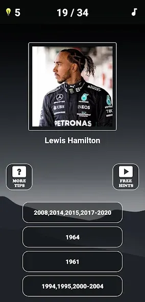 Formula 1:Guess F1 Driver Quiz  [МОД Много монет] Screenshot 4