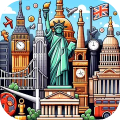 Взломанная Capitals of the World - Quiz 1  [МОД Unlocked] - полная версия apk на Андроид