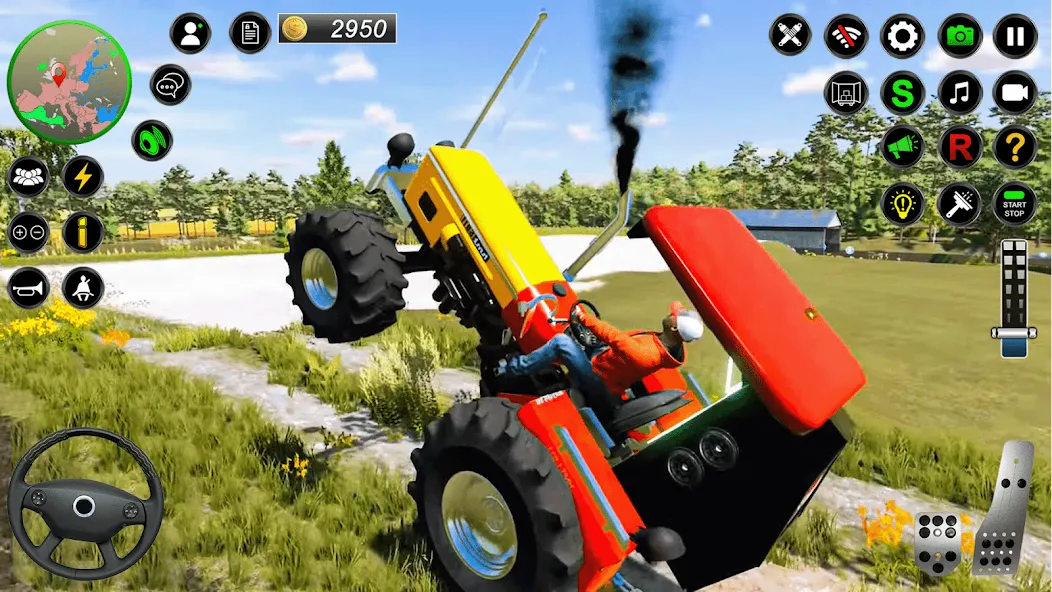 Real Farmer Tractor Drive Game (Фармер Трактор 3Д Фермерские Игры)  [МОД Много монет] Screenshot 1