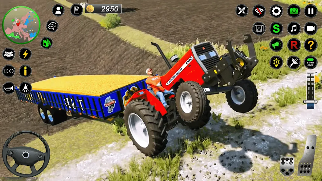 Real Farmer Tractor Drive Game (Фармер Трактор 3Д Фермерские Игры)  [МОД Много монет] Screenshot 2