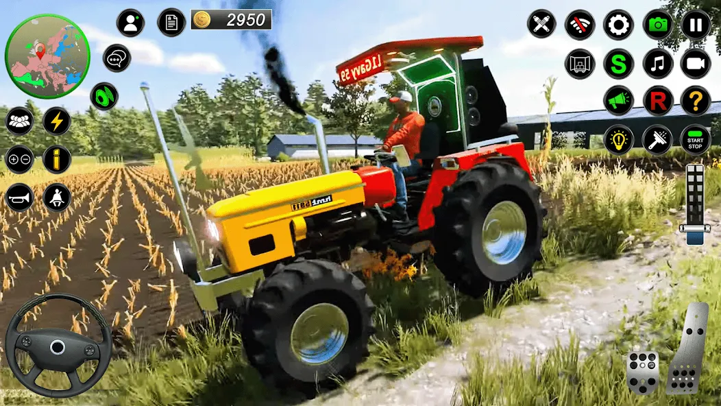 Real Farmer Tractor Drive Game (Фармер Трактор 3Д Фермерские Игры)  [МОД Много монет] Screenshot 3