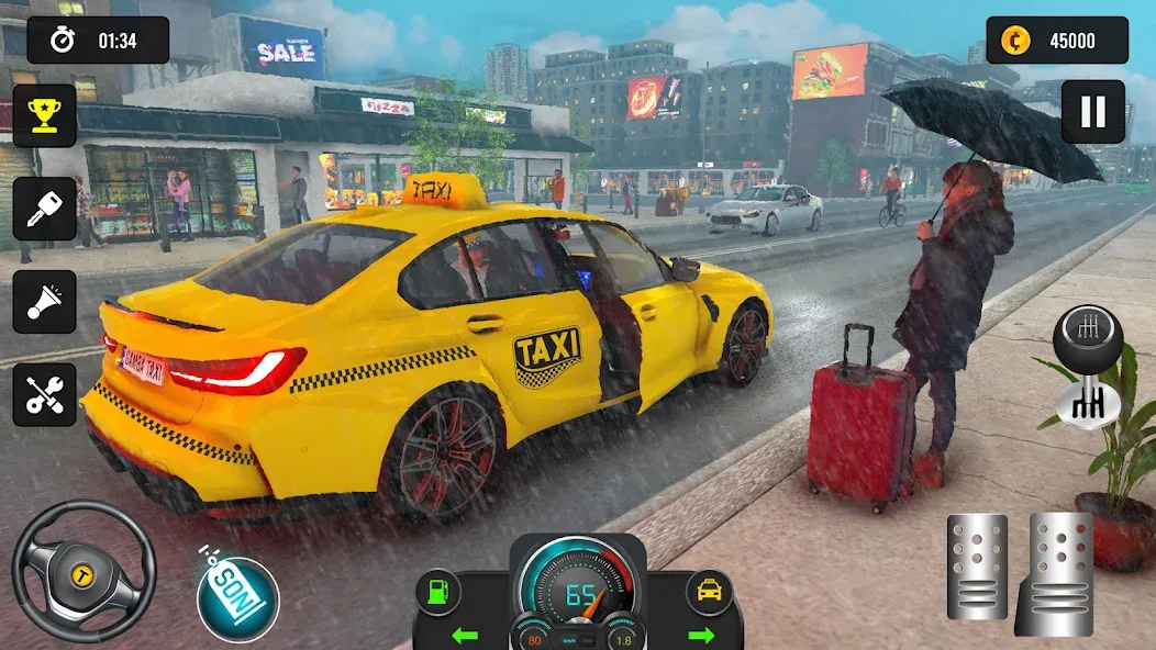 Taxi Simulator 3d Taxi Driver  [МОД Все открыто] Screenshot 2