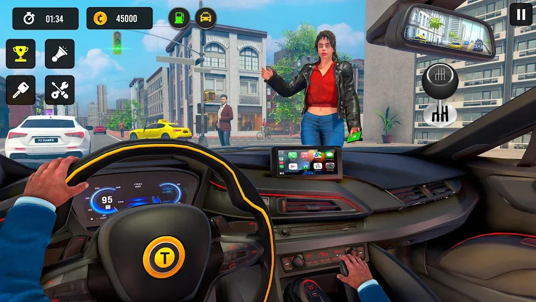 Taxi Simulator 3d Taxi Driver  [МОД Все открыто] Screenshot 5