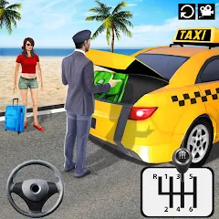 Взломанная Taxi Simulator 3d Taxi Driver  [МОД Все открыто] - стабильная версия apk на Андроид