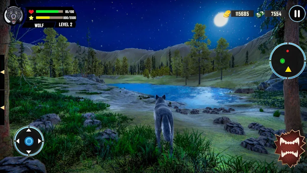 Wild Wolf Simulator Games  [МОД Все открыто] Screenshot 4