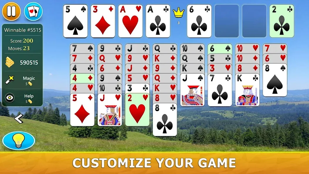 FreeCell Solitaire - Card Game  [МОД Бесконечные деньги] Screenshot 4