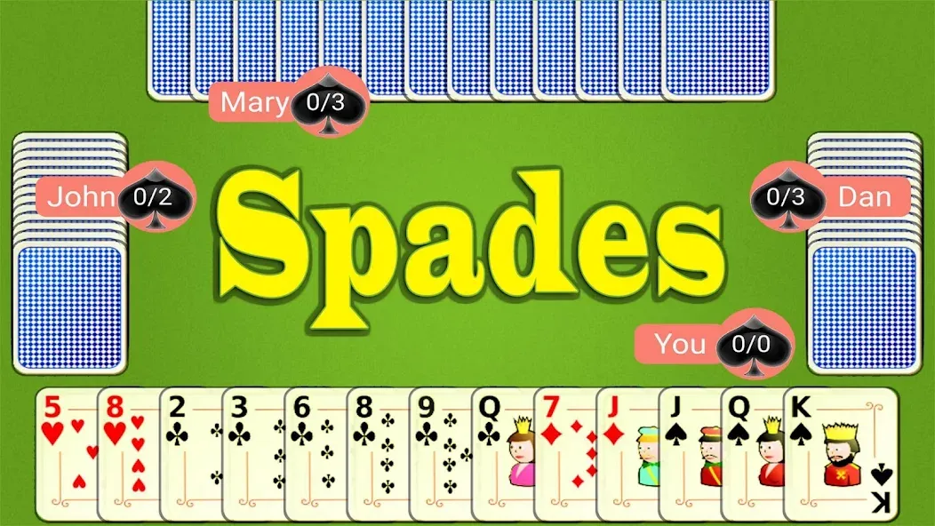 Spades Mobile  [МОД Unlimited Money] Screenshot 1