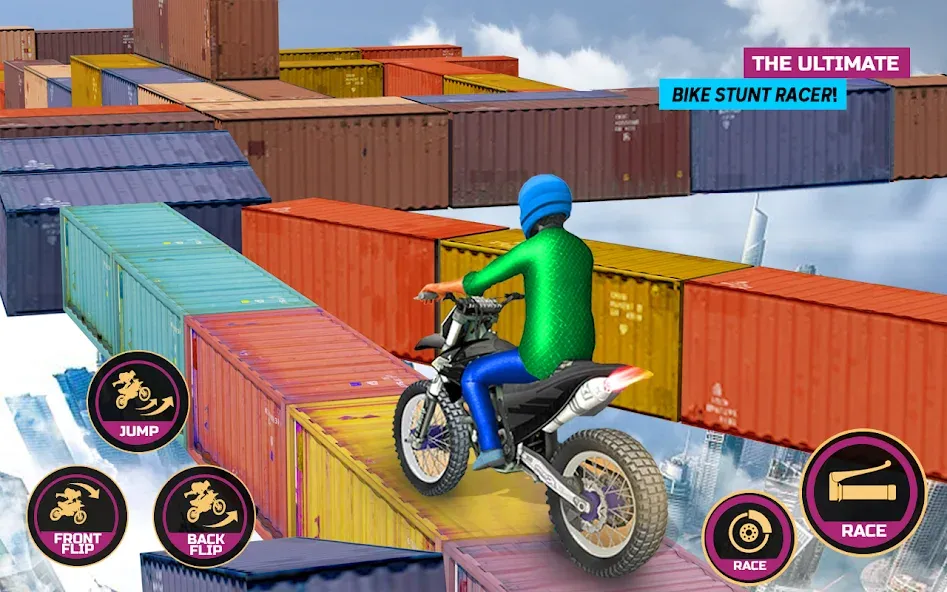 Racing Bike Stunt Games Master (Гонки на мотоциклах Мастер игр в трюки)  [МОД Unlocked] Screenshot 5