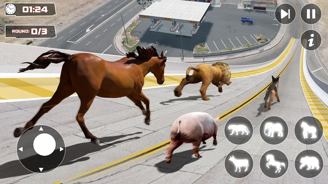 GT Animal 3D: Racing Game (Анимал Симулятор 3D)  [МОД Бесконечные монеты] Screenshot 1