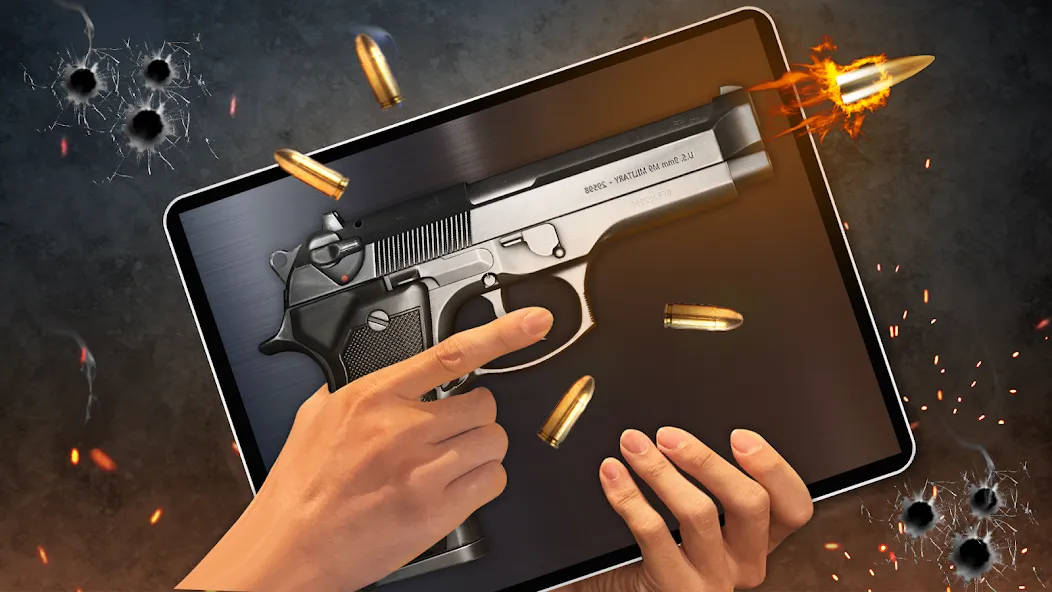 Gun Simulator 3D & Time Bomb  [МОД Unlimited Money] Screenshot 1