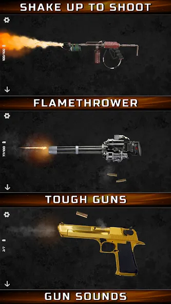 Gun Simulator : Tough Guns  [МОД Бесконечные монеты] Screenshot 1