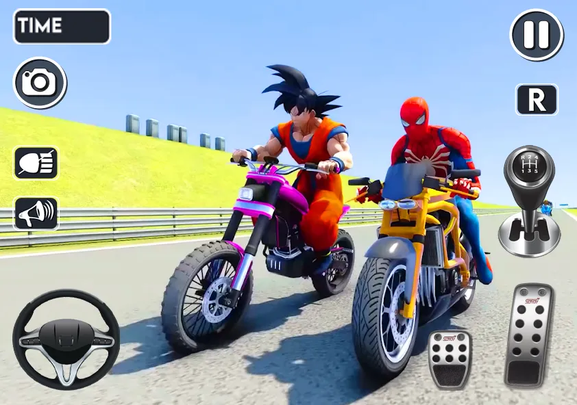 Spider Bike Stunt 3D Mega Ramp  [МОД Меню] Screenshot 3