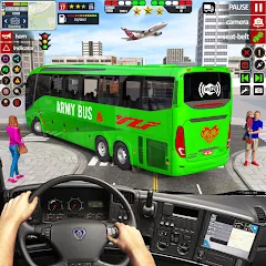 Скачать взломанную US Military Coach Simulator 3D  [МОД Меню] - полная версия apk на Андроид