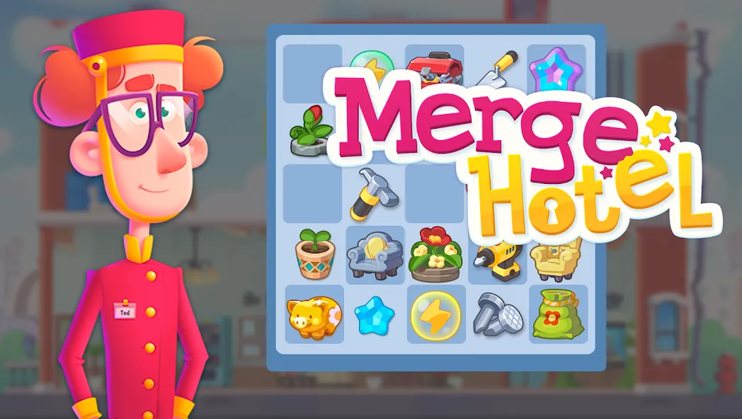 Merge Hotel: Family Story Game (Мердж Отель)  [МОД Menu] Screenshot 1