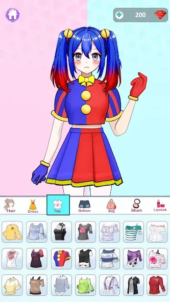 Anime Dress Up and Makeup Game  [МОД Menu] Screenshot 1