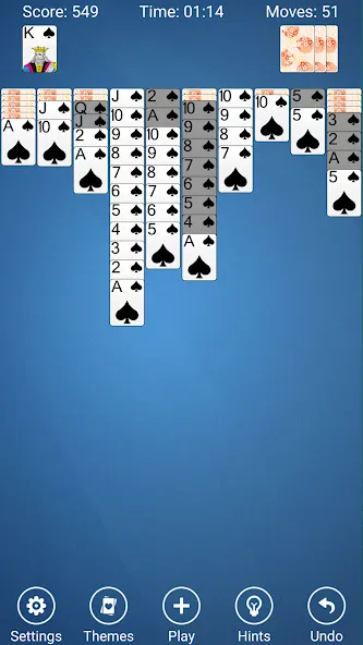 Spider Solitaire  [МОД Все открыто] Screenshot 5