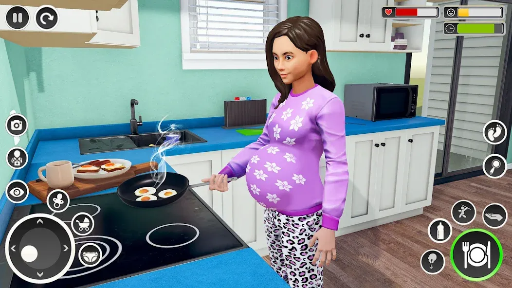 Pregnant Mom Simulator Games  [МОД Unlimited Money] Screenshot 1