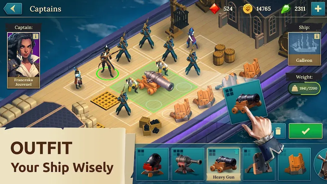 Pirate Ships・Build and Fight  [МОД Меню] Screenshot 2