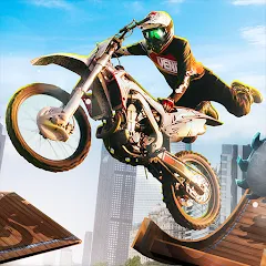 Скачать взломанную Trial Mania: Dirt Bike Games (Трайал Мания)  [МОД Unlocked] - стабильная версия apk на Андроид