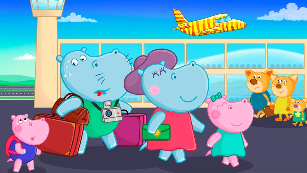 Hippo: Airport Profession Game  [МОД Все открыто] Screenshot 4