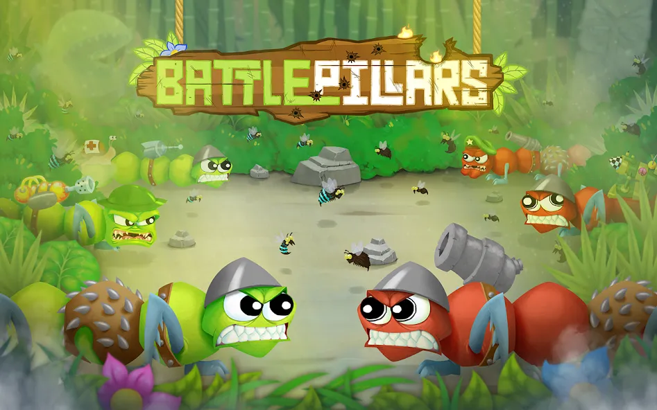 Battlepillars Multiplayer PVP  [МОД Много монет] Screenshot 1