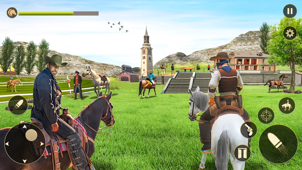 Horse Riding Rivals Horse Race (ХорсРайдинг Ривалс Лошадиные скачки)  [МОД Меню] Screenshot 1