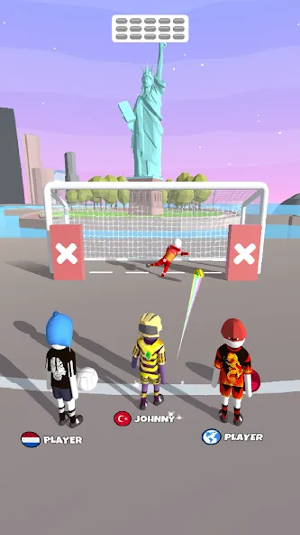 Goal Party - Soccer Freekick (Гоал Парти)  [МОД Много денег] Screenshot 2