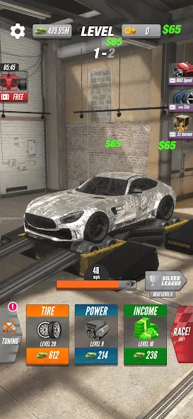 Dyno 2 Race - Car Tuning (Дино 2 Гонка)  [МОД Mega Pack] Screenshot 3