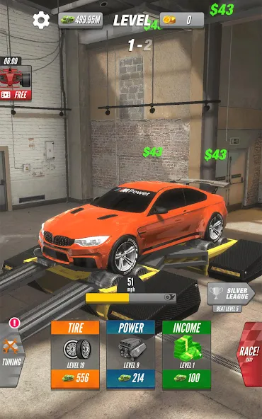 Dyno 2 Race - Car Tuning (Дино 2 Гонка)  [МОД Mega Pack] Screenshot 5