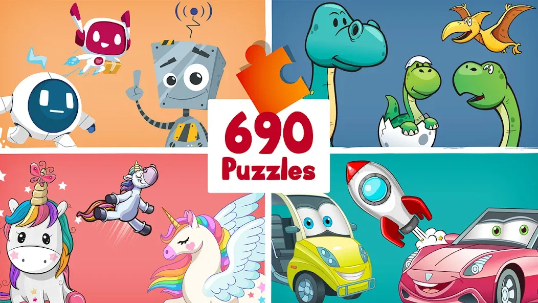 690 Puzzles for preschool kids  [МОД Unlocked] Screenshot 1