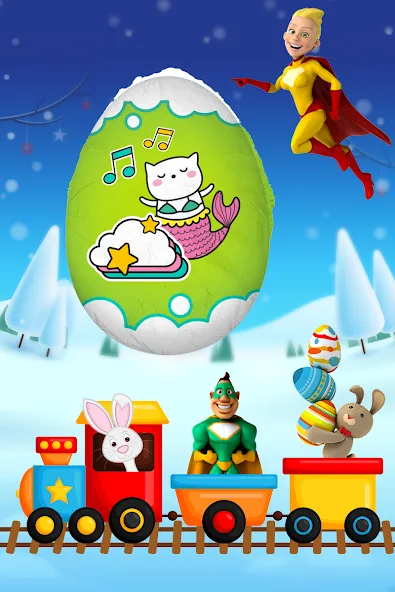 Surprise Eggs - Toddler games  [МОД Много монет] Screenshot 4