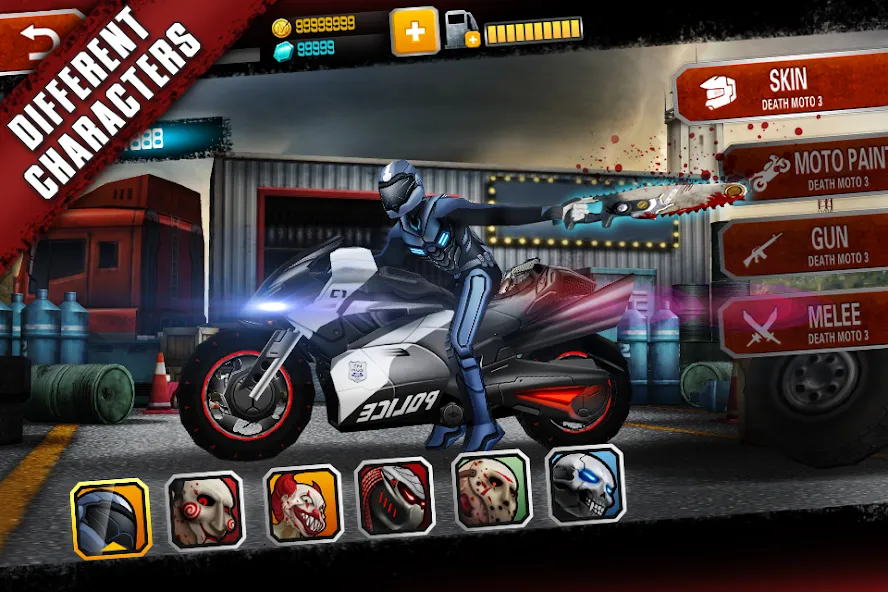 Death Moto 3 : Fighting  Rider (дет мото 3)  [МОД Все открыто] Screenshot 5