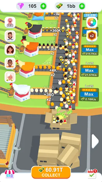 Idle Egg Factory  [МОД Бесконечные монеты] Screenshot 2