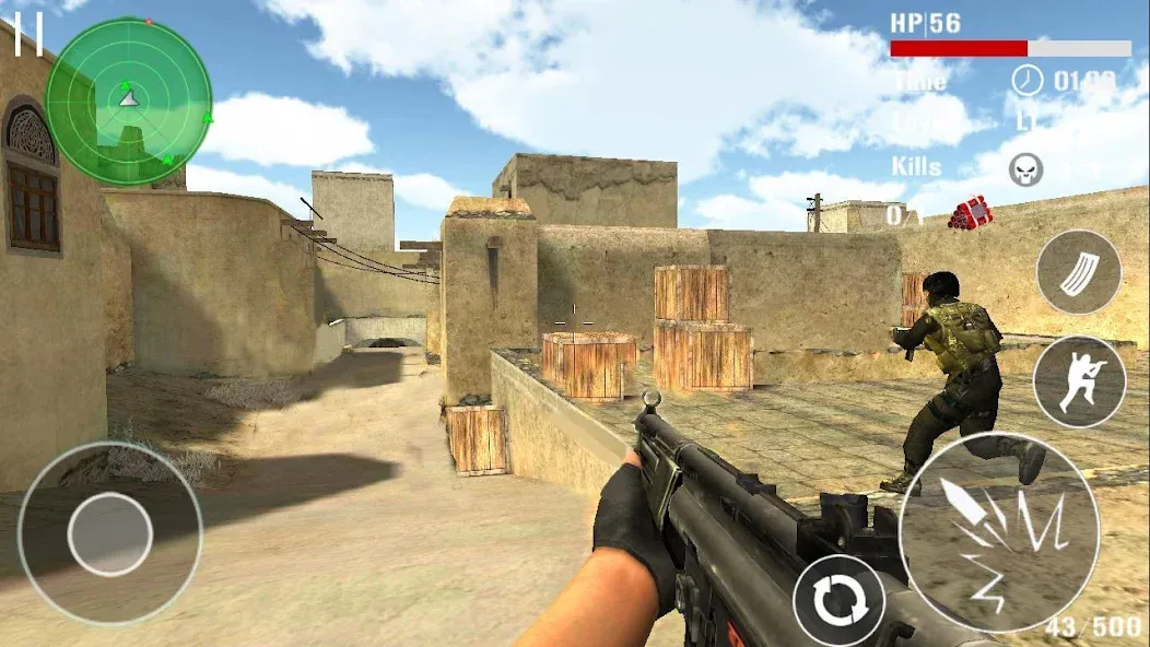 Gun Strike Shoot 3D  [МОД Unlocked] Screenshot 3