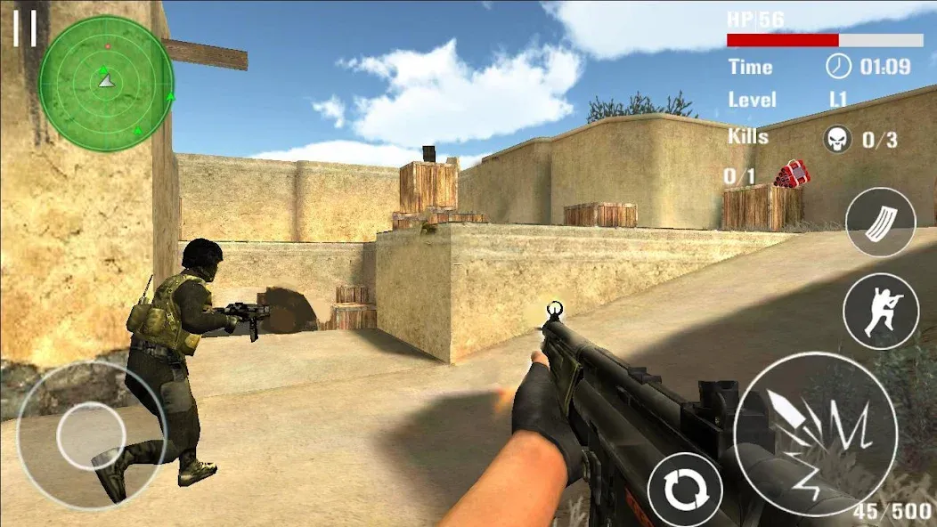 Gun Strike Shoot 3D  [МОД Unlocked] Screenshot 4