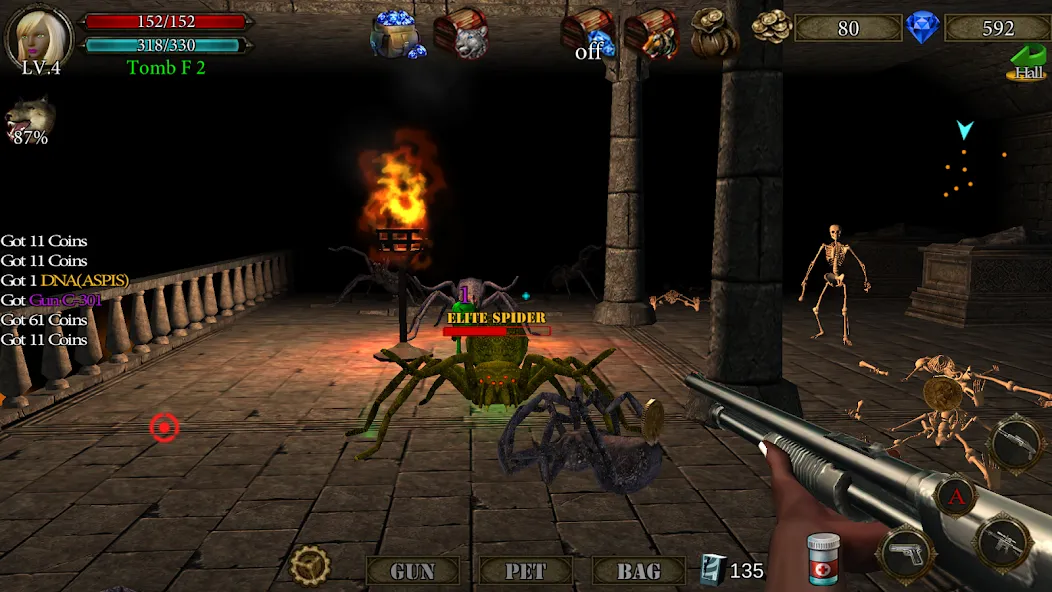 Dungeon Shooter : Dark Temple (Данжен Шутер)  [МОД Unlocked] Screenshot 5