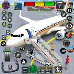 Взломанная Pilot Flight Simulator Games  [МОД Mega Pack] - стабильная версия apk на Андроид