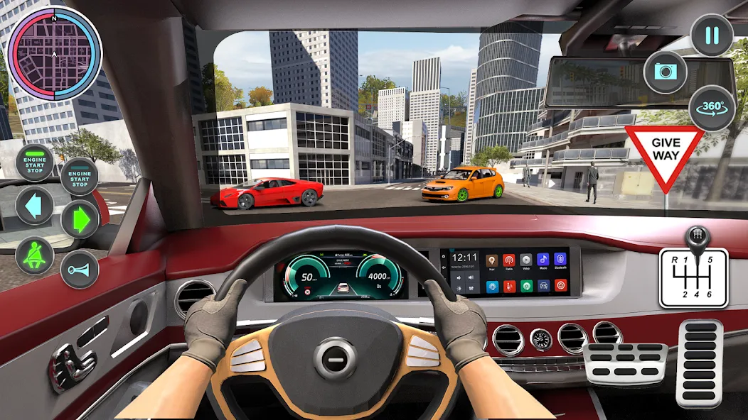 Modern Car Driving School Game  [МОД Unlocked] Screenshot 2