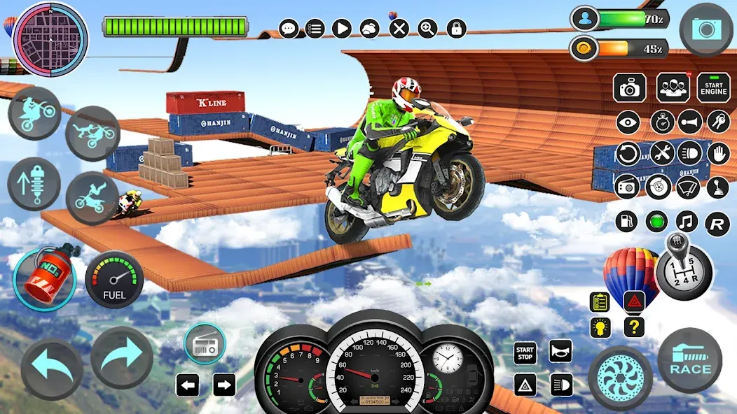 Mega Ramp Bike Stunts Games 3D  [МОД Mega Pack] Screenshot 5