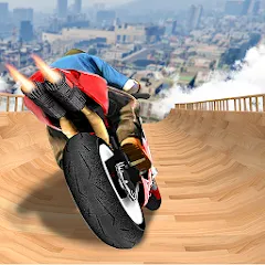 Взлом Mega Ramp Bike Stunts Games 3D  [МОД Mega Pack] - полная версия apk на Андроид