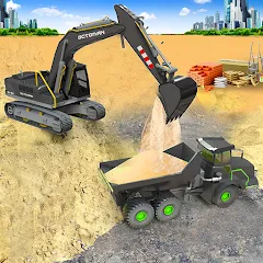 Скачать взлом Sand Excavator Simulator Games  [МОД Unlimited Money] - полная версия apk на Андроид