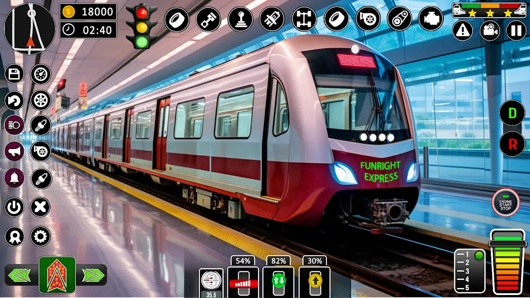 City Train Games Driver Sim 3D  [МОД Бесконечные монеты] Screenshot 1