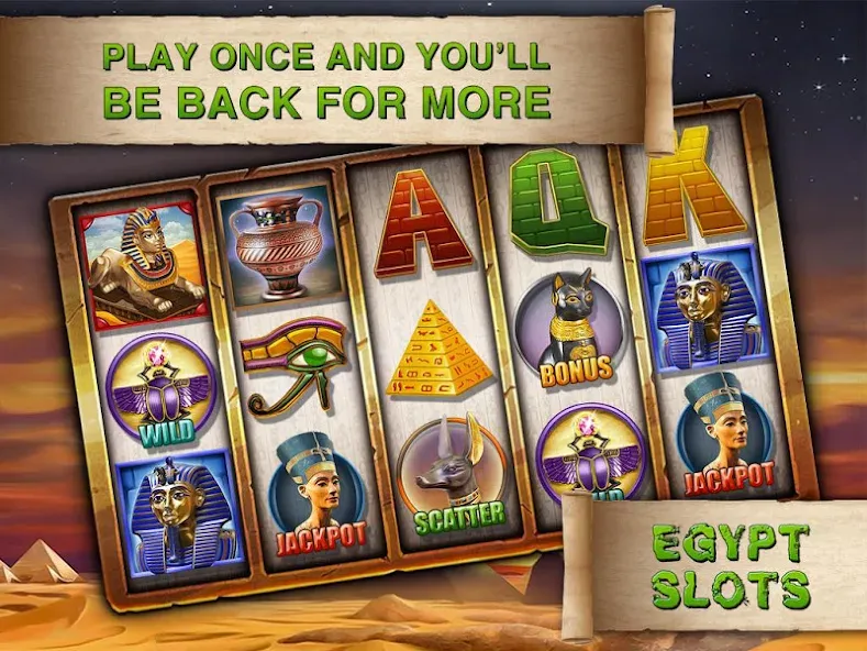 Egypt Slots Casino Machines (Египетские игровые автоматы казино)  [МОД Mega Pack] Screenshot 5