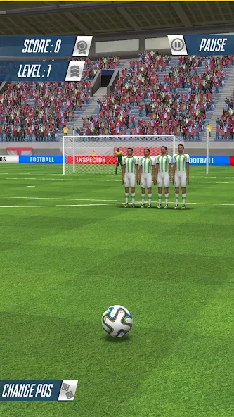 Strike Football Game FreeKick  [МОД Много денег] Screenshot 3