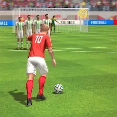 Взломанная Strike Football Game FreeKick  [МОД Много денег] - последняя версия apk на Андроид