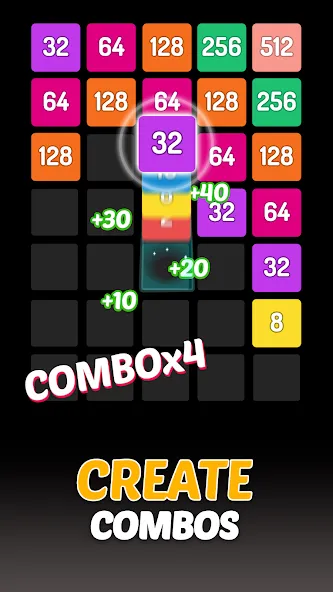 X2 Blocks - 2048 Number Game (Блоки)  [МОД Unlocked] Screenshot 3